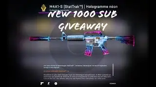NEW 1000 Sub CSGO GIVEAWAY