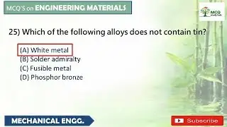ENGINEERING MATERIALS || PART-2 || IMPORTANT QUESTIONS || RRB JE || SSC JE | RINL JT | DRDO | ISRO |