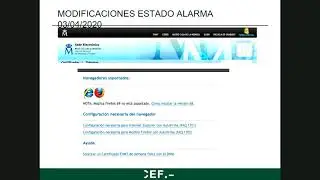 CERTIFICADOS ESTADO ALARMA