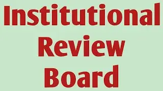Institutional Review Board|Independent Ethics Committee|pharmaceutical regulatory science #irb #iec