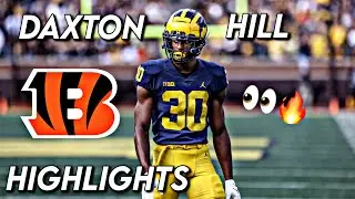 Daxton Hill Michigan Highlights | Bengals New Safety