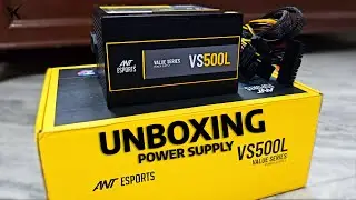Unboxing Ant ESPORTS 500 watt Power Supply