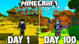 I Played Sword Art Online Minecraft For 100 DAYS... This is What Happened