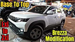 Best Modified Brezza lxi  ✅ Fully Modified Brezza | Interior Modification, 😱💥 Brezza lxi to zxi ✅💥