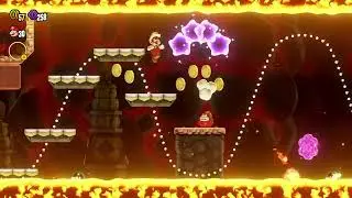Super Mario Wonder - Volcán Caldera / Plataformas sobre el rio de lava - Nintendo Switch 2 -