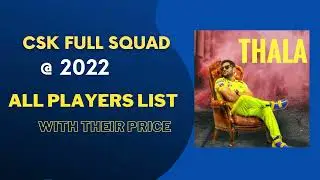 csk 2022 squad tamil | csk team 2022 | csk players 2022 | csk auction 2022 | csk ipl auction 2022