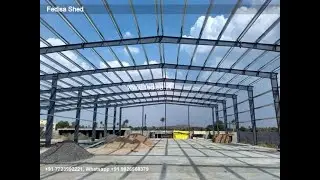 Industrial Shed Steel Sheds Made To Measure Parking Shed Material N0-053