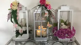Tres ideas de Decoración primaveral de farolitos linternas o porta velas