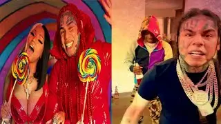 6ix9ine celebrates as Trollz hits #1 on Billboard