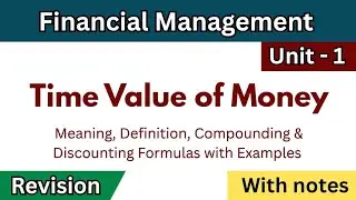 Time Value of Money | Financial management Sem 3 | Compounding, Discounting method, tvm