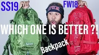 SUPREME SS19 BACKPACK VS FW18 BACKPACK (COMPARISON)