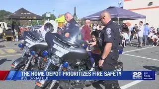 Home Depot teams with local responders for fire safety event