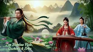 Top Zen Bamboo Flute, Guzheng & Erhu 🍃 Relaxing Peaceful Music, Soothing Sounds