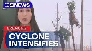 Cyclone Zelia upgraded to 'emergency' level in WA | 9 News Australia
