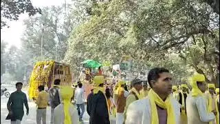 Basant Panchami tableau of Banaras Hindu University.🙏💐🇮🇳