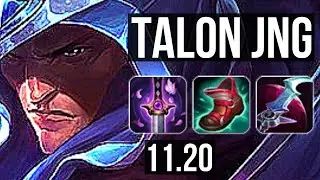 TALON vs NOCTURNE (JUNGLE) | 13/2/13, 65% winrate, Legendary, 300+ games | BR Master | v11.20