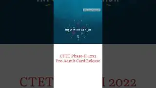 CTET Dec 2022 Check Exam City | CTET Dec 2022 Pre Admit Card | Download Steps In Description #shorts