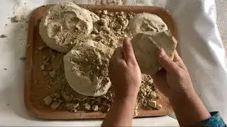 Multani mitti texture crushed||soil crushing satisfying asmr#satisfying #crushingstuff #clay