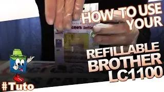 Brother LC1100 Color Or Black Cartridge : How To Refill The Cartridge