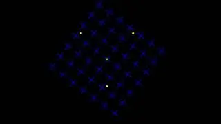 Motion induced blindness test - Random colors - three dots