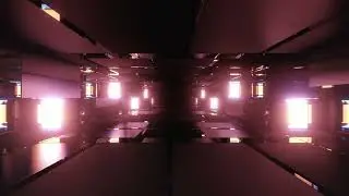 3d Illustration Of Dynamic Glass Tunnel