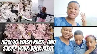 HOW to washing, package and storing bulk meat!  for a long time :vlogmas day 5