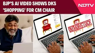 Karnataka News | BJP's Fresh Dig At Congress: AI Video Shows DKS 'Shopping' For CM Chair