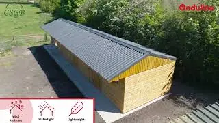 New Stable Block Installation with Onduline Roof Sheets | Cheshire Stables