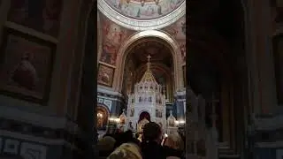 Мощи святителя Спиридона в Храме Христа Спасителя