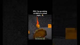 POV : you gone mining at 4am on a school night