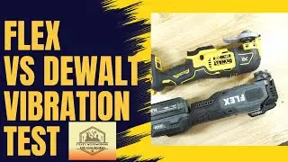 Oszillierender Vibrationstest Flex vs. Dewalt