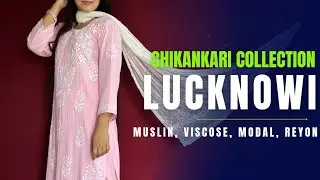 Muslin, viscose, modal, reyon chikankari kurti collection l 9721846952 #fashion #ytviral #chikankari