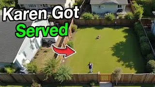 Karen Terrorizes the Whole Street Pretending to Own My Backyard She Gets Exposed!