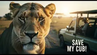 A Lioness Rescued Her Trapped Cub With A Ranger's Help #lioness #animalrescue #wildliferescue