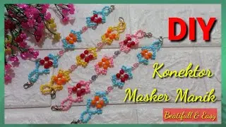 Cara Membuat Konektor Masker Dari Manik Manik // DIY Bead Mask Connector