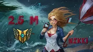 NIKK&Iuml; (2.5M Mastery Points) JANNA DIAMOND ELO MONTAGE 3 - League of Legends