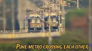 Pune Metro crossing each other | Vanaz Ramwadi Aqua Line | Maha Metro