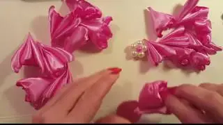 Flor de tela satinada
