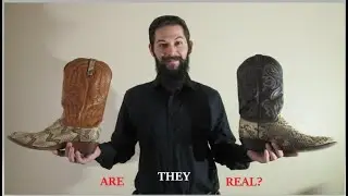 How to Know Your Snake Skin Boots are Real, & How to Know the Difference (Reupload, Amplified) HD