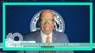 St. Petersburg Mayor Ken Welch delivers acceptance speech