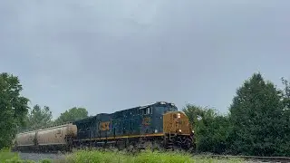 CSX ET44AH 3315 Leads Loaded Grain G435-17 on 7/20/23