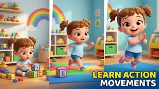 A to Z Actions for Kids | Learn Action Words & ABC Movements &ndash; Tiny IshaRyn Learning