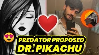 Predator PROPOSED Dr Pikachu On LIVE Stream 😍&hearts;️ | PUBG MOBILE
