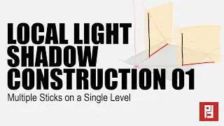 Local Light Shadows on a Single Plane - Exercise from How to Render by Scott Robertson
