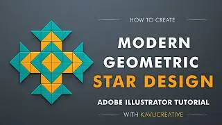 Учебное пособие по Adobe Illustrator: Современный геометрический дизайн звезд
