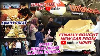 FINALLY WE BOUGHT OUR FIRST CAR 💥 || 12 Feet Biggest Kebab in India || Unboxing Silver Play Button 🔥