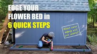 Colorful Flower Bed Edging In 6 Quick Steps (Easy DIY Wood Edging)