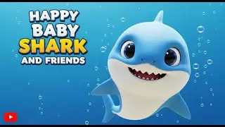 Happy Baby Shark and Friends 🦈🎉👶 | Fun Kids Song with Friends & Ocean Adventure 🌈🎵