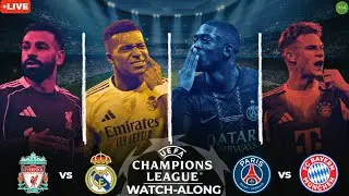 Liverpool v Real Madrid | PSG v Bayern Munich UCL Watchalong LIVE | TFHD