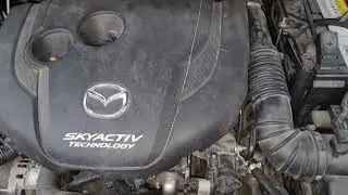 mazda 2.2 skyactiv engine vibrating white smoke from exhaust Solved